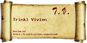 Trinkl Vivien névjegykártya